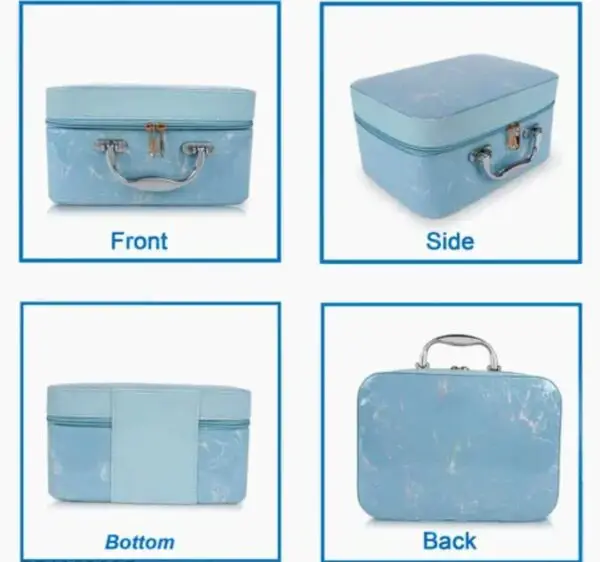 Trending Design 2-Set Makeup Box | Women’s Makeup Organizer | Cosmetic & Vanity Box for Girls - Image 4