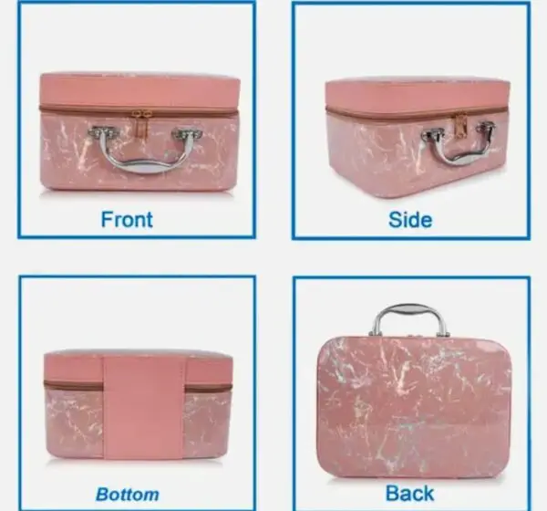 Trending Design 2-Set Makeup Box | Women’s Makeup Organizer | Cosmetic & Vanity Box for Girls - Image 3